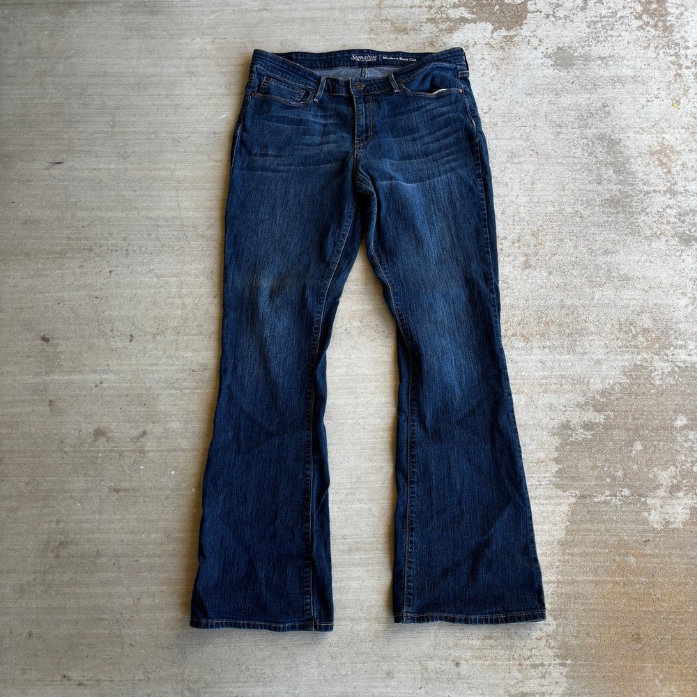 Levi's Strauss Signature Women's Medium Wash Modern Boot Cut Jeans 16 L W33 L34
